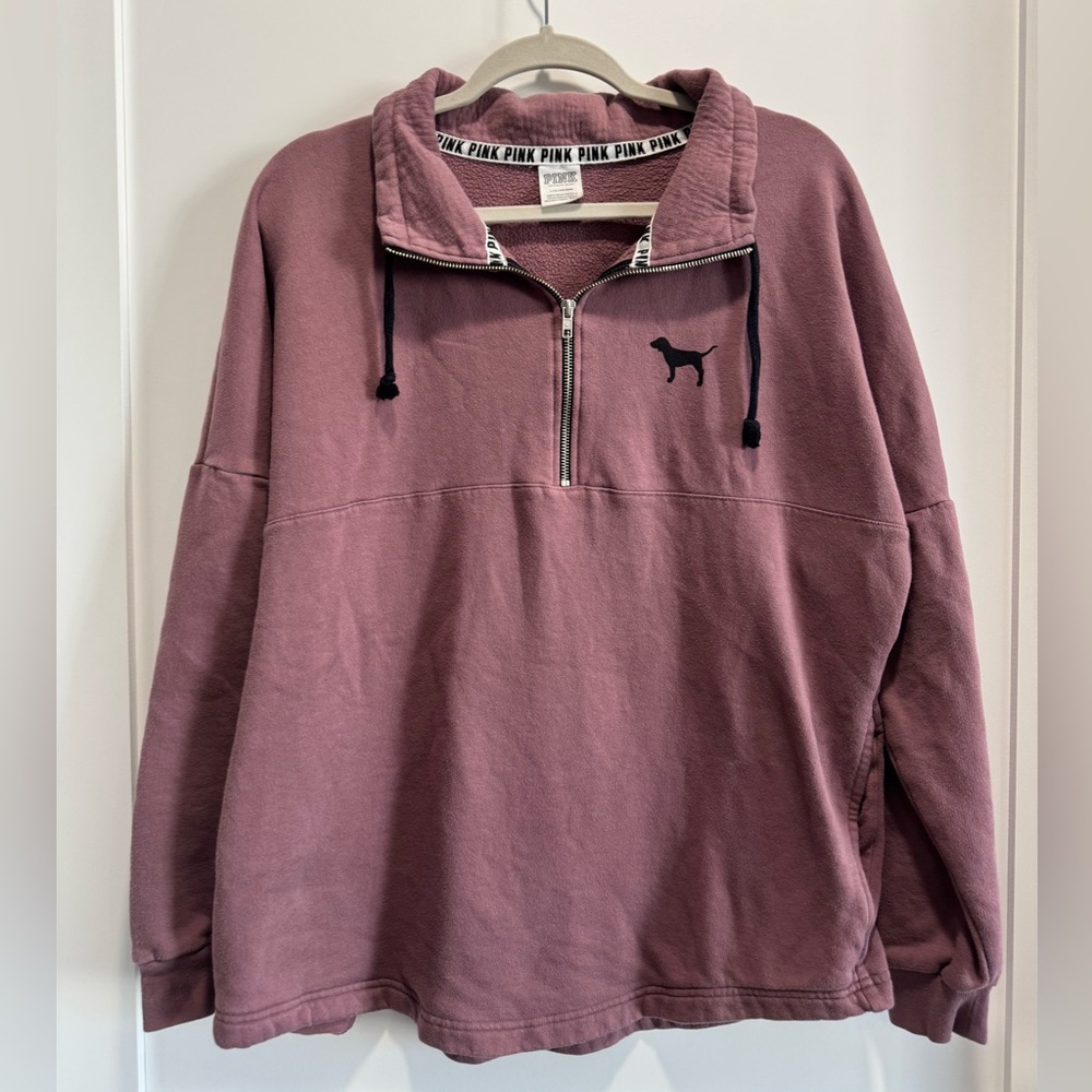 PINK QUARTER ZIP
